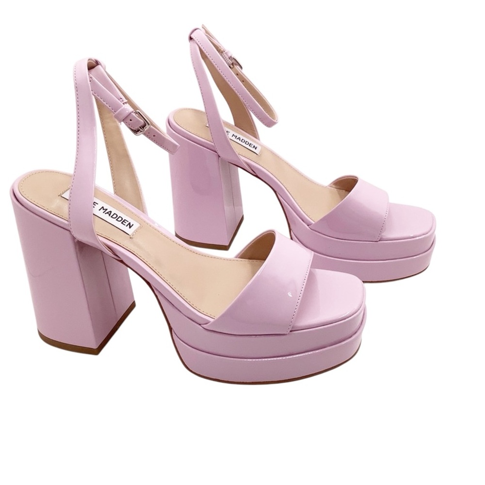 🆕{Steve Madden} Warped Platform Block Heel Sandal - Picture 11 of 11